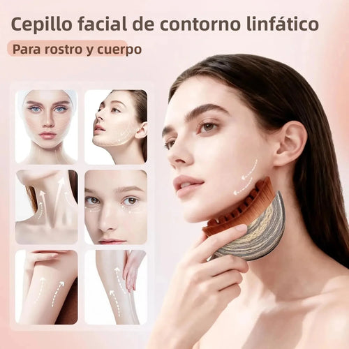 Cepillo de masaje facial – cerdas suaves para cara y cuello
